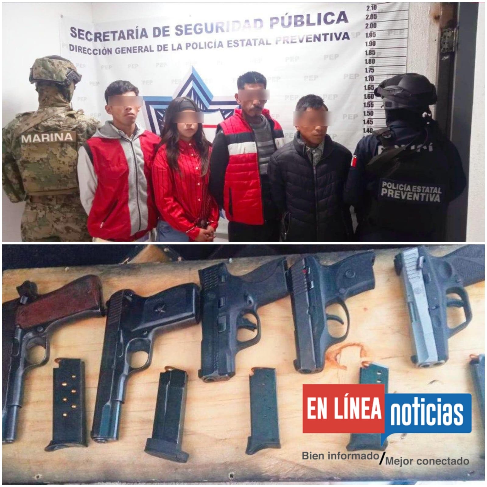 SEMAR y SSP capturan a peligrosa banda dedicada al robo de camiones con mercancía en Ahuazotepec