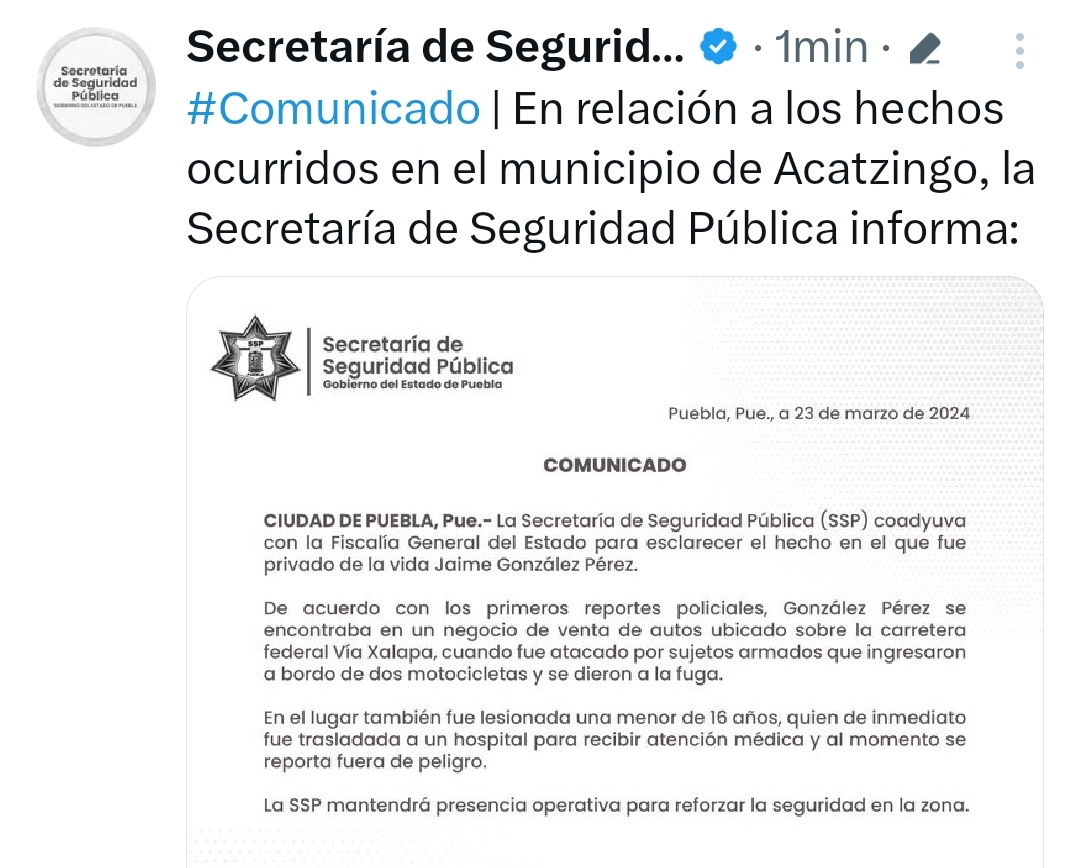 En ataque a candidato fue herida menor de 16 años