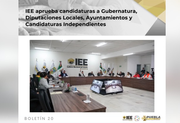 El IEE aprueba candidaturas a gubernatura, diputaciones locales y 217 ayuntamientos