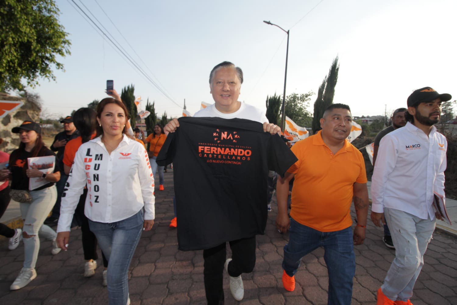 Fernando Morales y Fernando Castellanos conversaron con los ciudadanos de Calpan