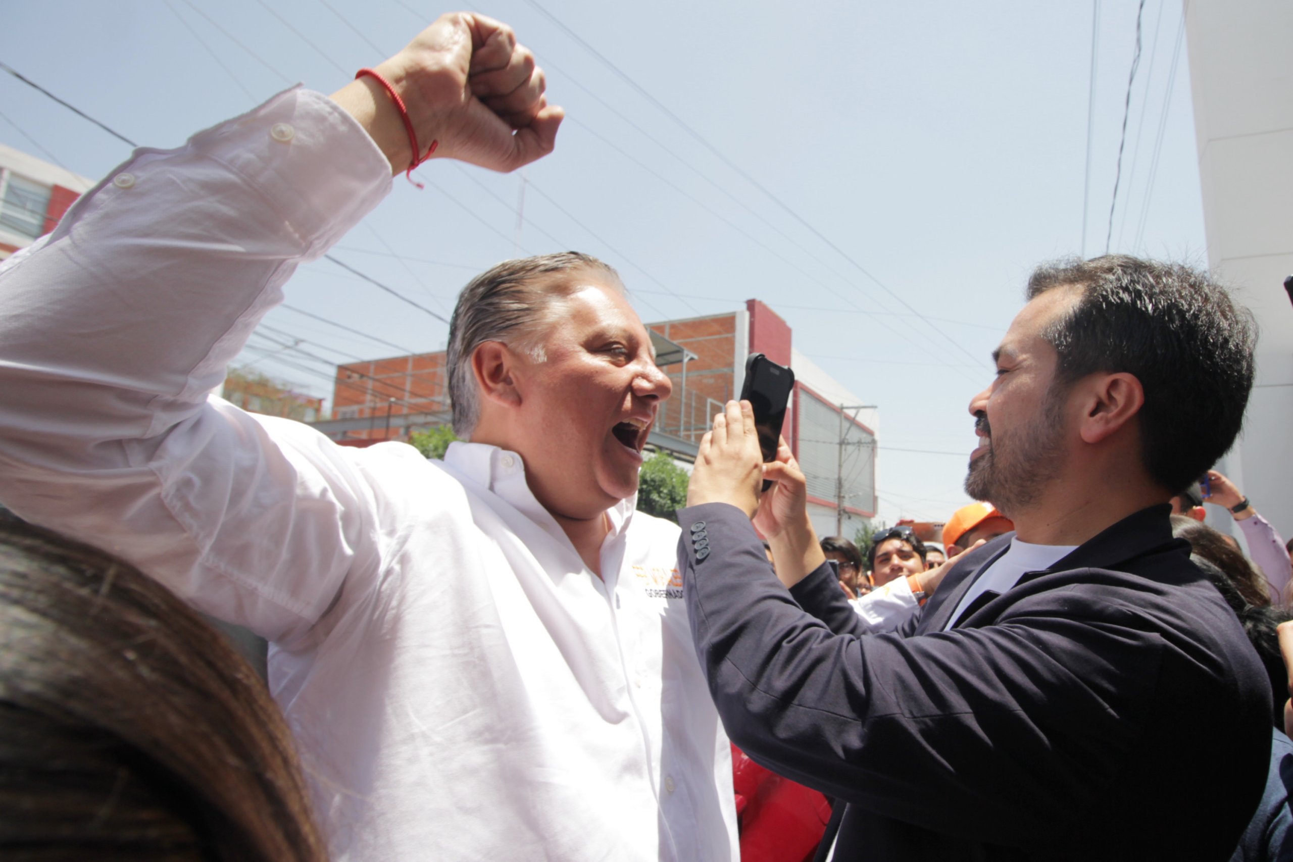 Fernando Morales recibe y apoya a Jorge Máynez en su visita a Puebla