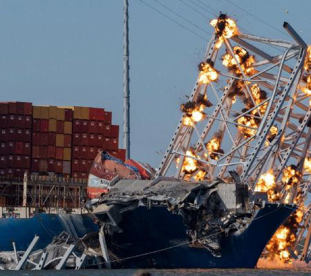 Dos meses después, tripulación sigue atrapada en el barco que chocó contra puente en Baltimore