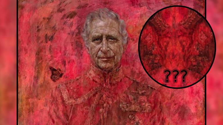 ¿Rostro de satanás aparece en el retrato del rey Carlos III? Video desata teoría conspiranoica