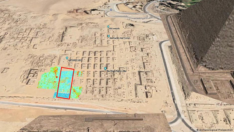 Arqueólogos descubren misteriosa “anomalía” en forma de L cerca de las pirámides de Guiza