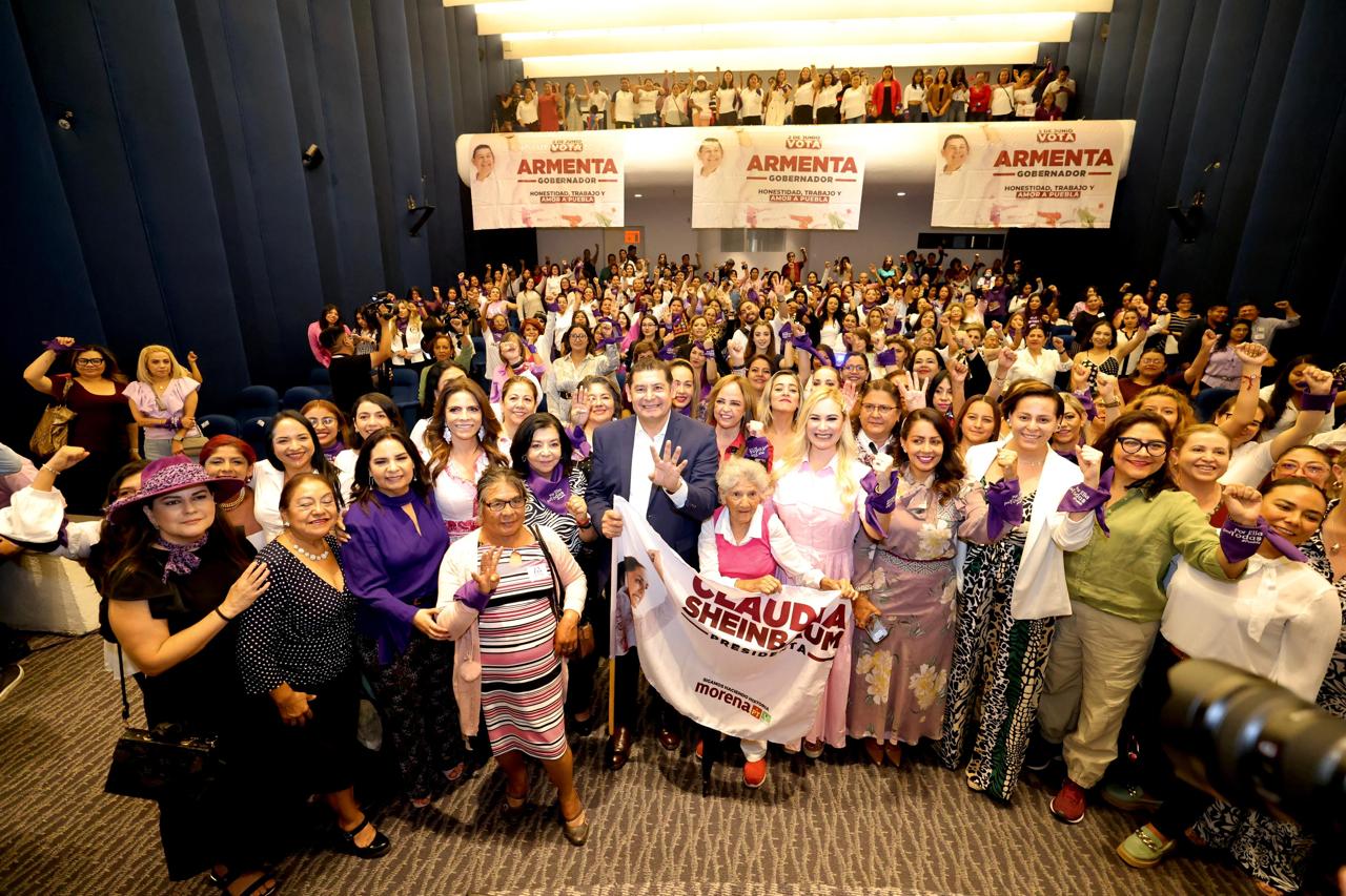 Mujeres refrendan apoyo a Sheinbaum y establecen alianza con Armenta