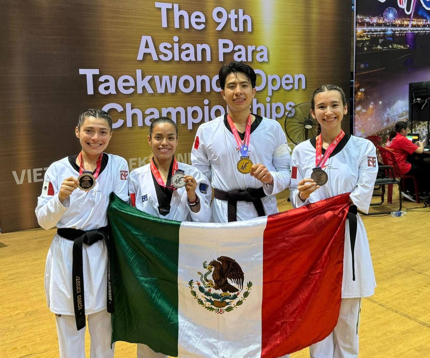 Claudia Romero logra plata en el Campeonato Asiático de parataekwondo