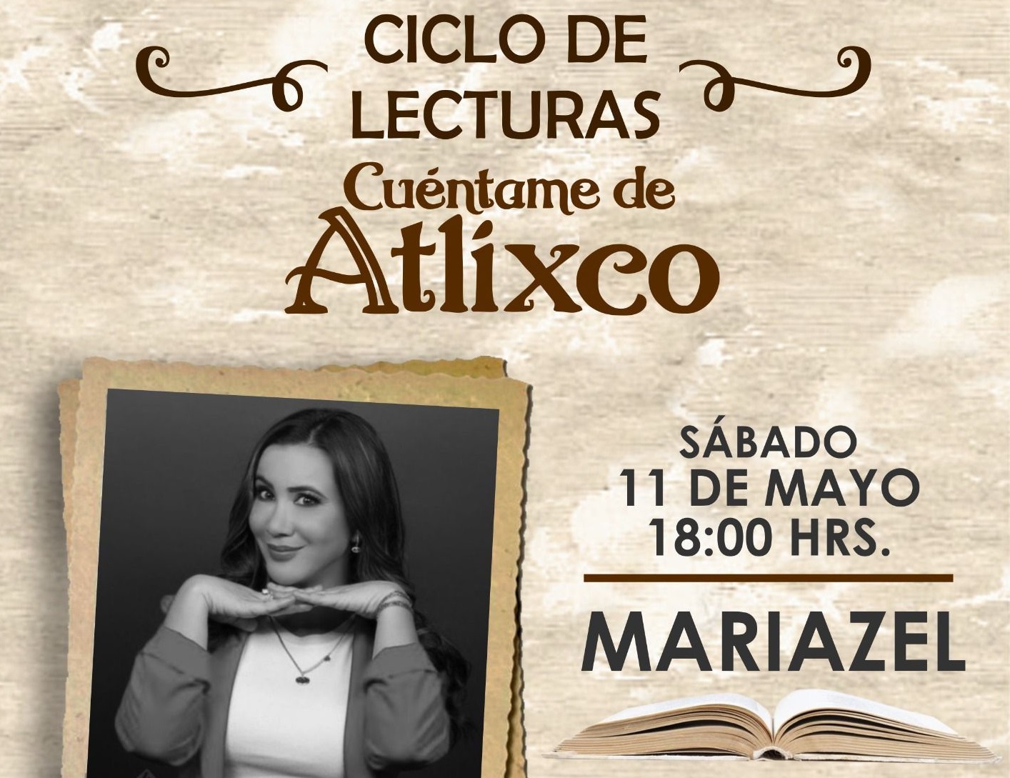 Este sábado 11 de mayo, conoce la historia de Atlixco a través de la narración de Mariazel