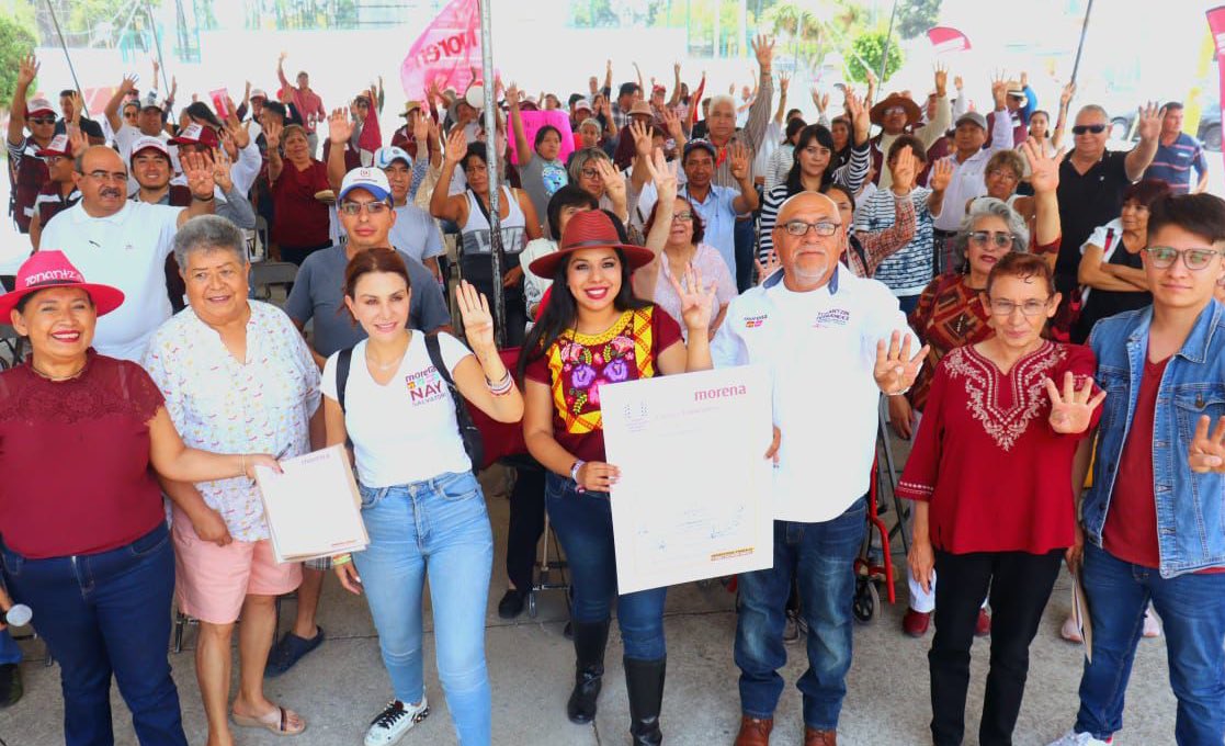 Cientos de colonos del Infonavit Santiago respaldan a Tonantzin Fernández, rumbo a la presidencia municipal de Cholula