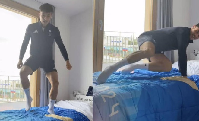 Atleta pone a prueba camas “anti-sexo” en Juegos Olímpicos