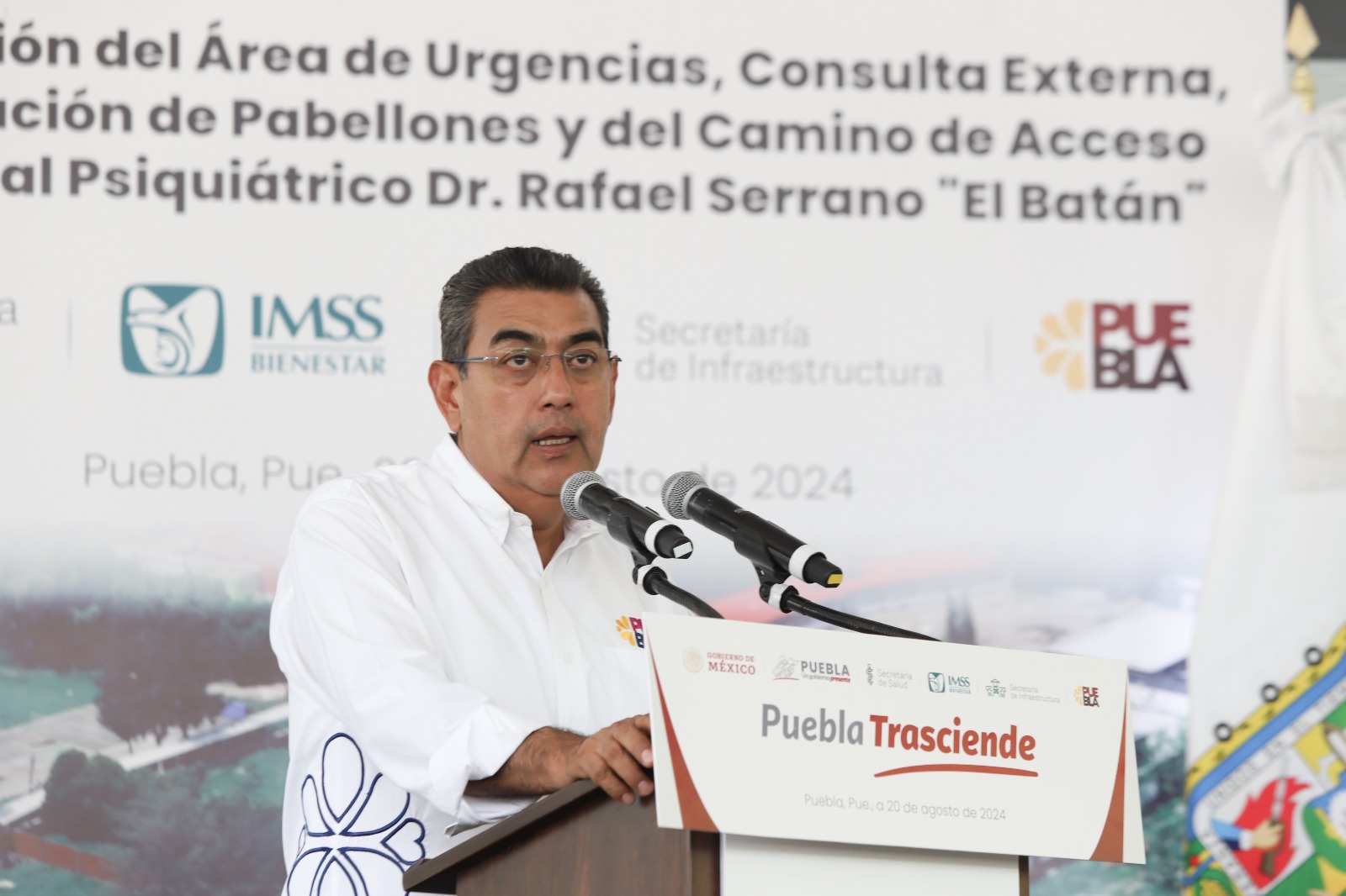 Sergio Salomón inaugura obras de remodelación en “El Batán”