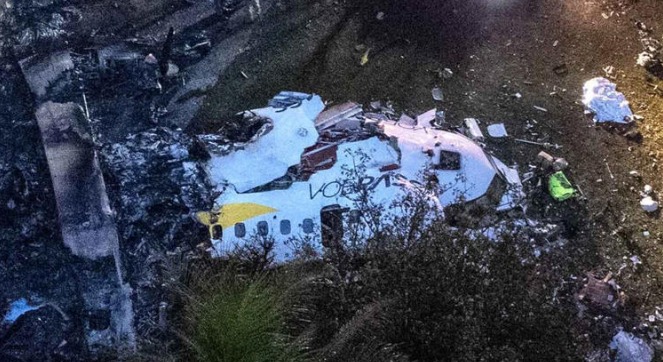 Mujer envió un escalofriante mensaje antes del choque de avión