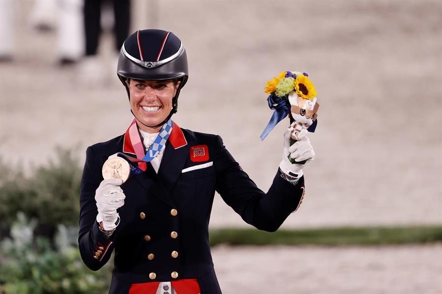 Jinete británica de doma Charlotte Dujardin, suspendida un año