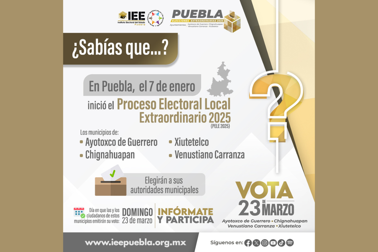 En el proceso electoral local extraordinario 2025, éstas son las fechas que debes saber