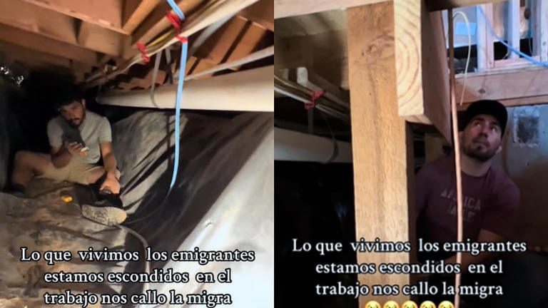 Video muestra a trabajadores mexicanos escondiéndose