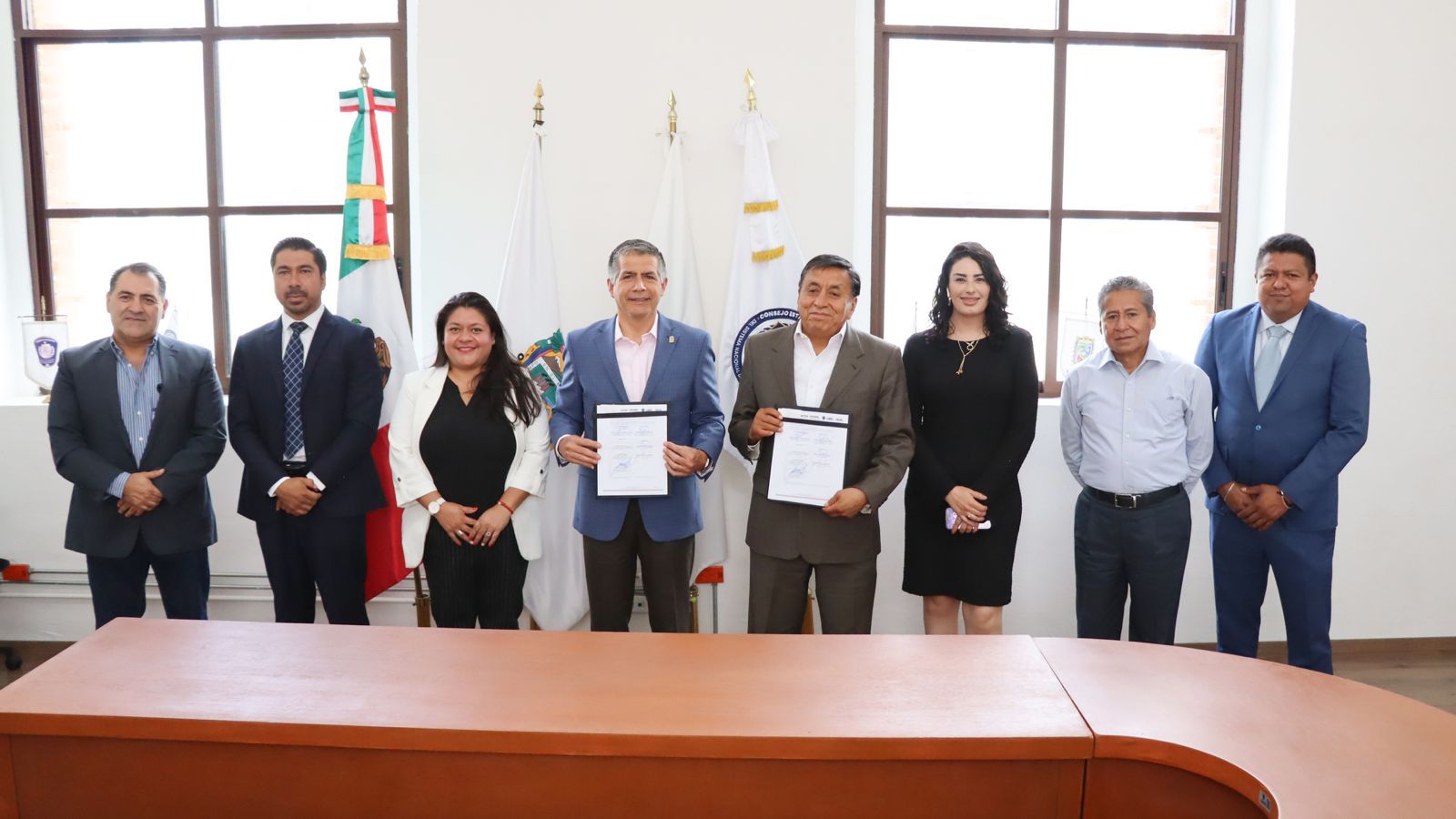 Firma de convenio de colaboración entre CECSNSP y Policía Auxiliar