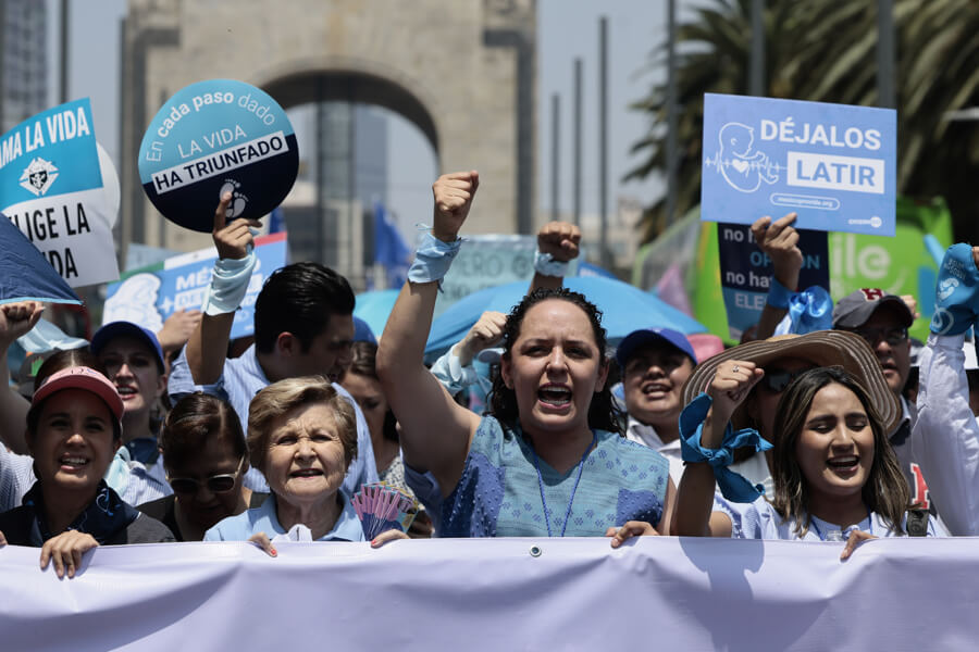 Miles De Personas Marchan "por La Vida" Y En Contra Del Aborto En Ciudad De México