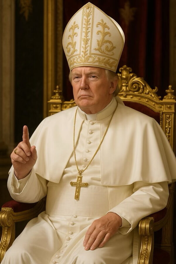 Trump Postea En Su Cuenta De Truth Social Una Foto Vestido De Papa