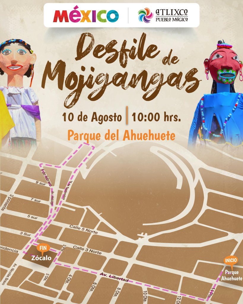 Mapa Desfile De Mojigagas