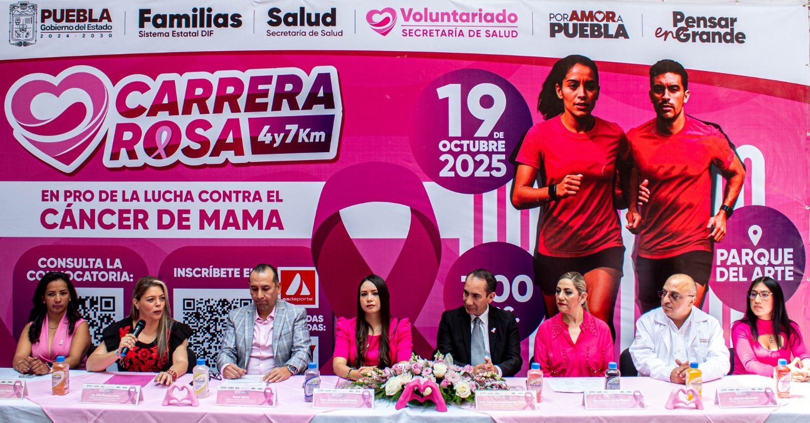 Voluntariado de la Secretaría de Salud presenta la “Carrera Rosa”