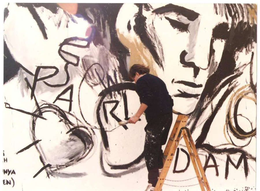 ‘Parlo d’amor’: el mural que recuerda los muros por derribar