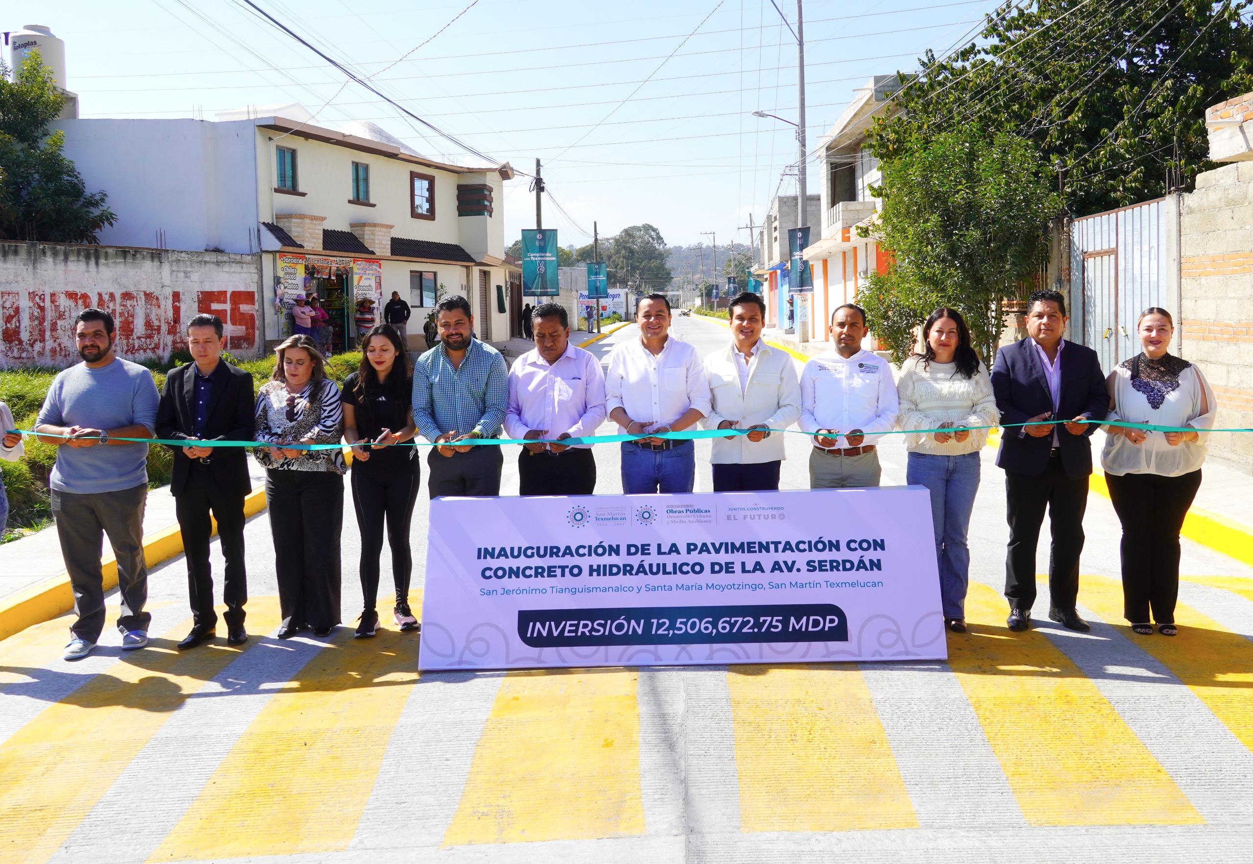 Gobierno de Texmelucan inaugura vialidad clave