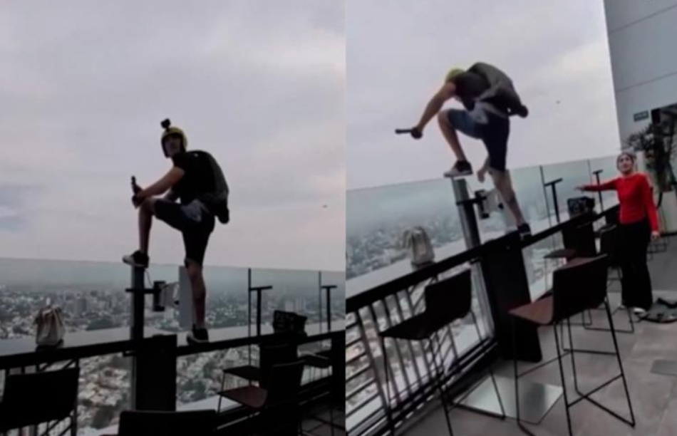 “Burla” seguridad de hotel y se lanza del piso 42
