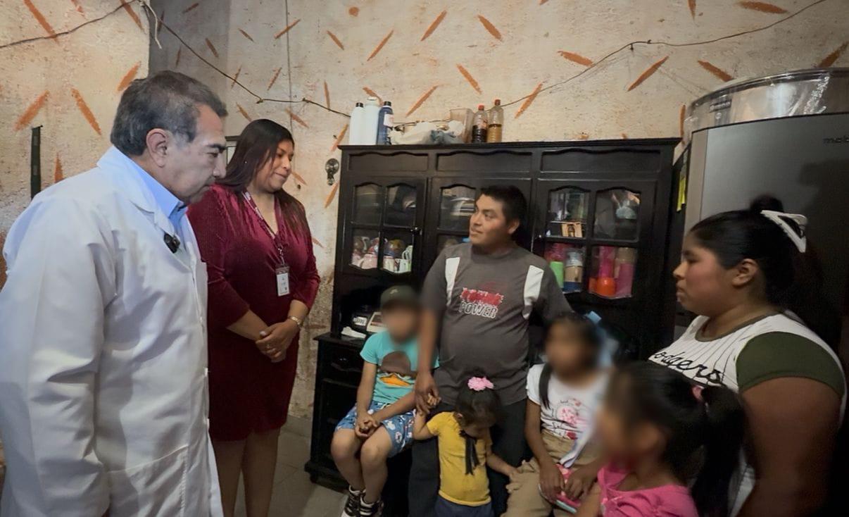 Atención cercana y permanente a familias en Huauchinango