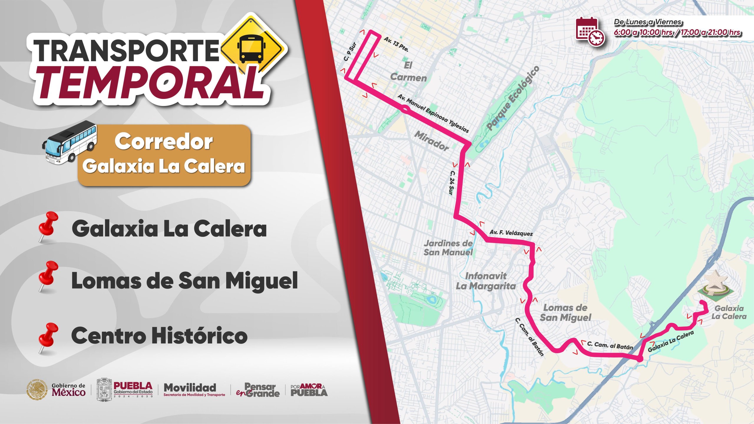 Se amplía el recorrido del corredor temporal