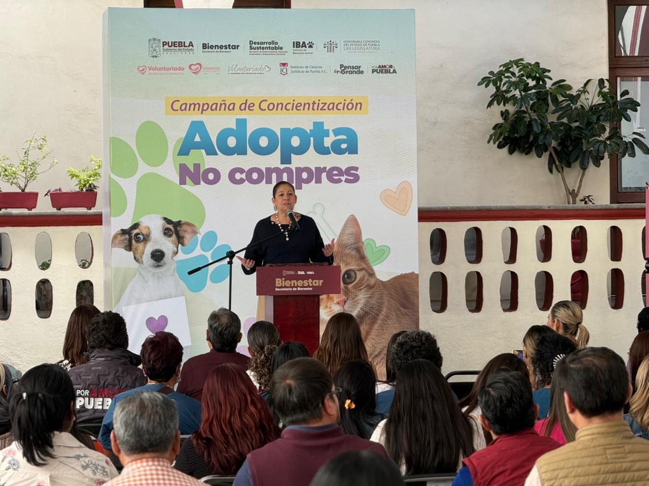 Secretaría de Bienestar impulsa adopción responsable y empatía hacia los seres sintientes