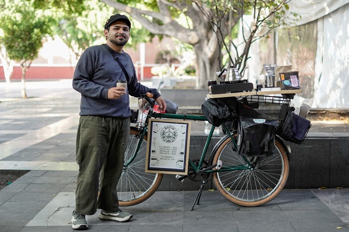 La bicicafetería que desafía al “instagramismo” en Puebla