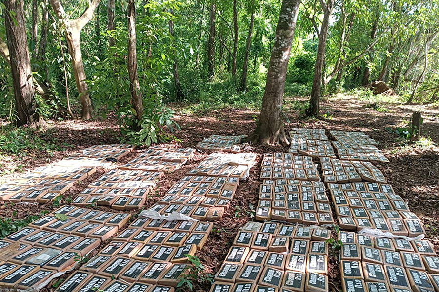 El Ejército De Nicaragua Incauta 475 Paquetes De Cocaína Cerca De Frontera Con Costa Rica