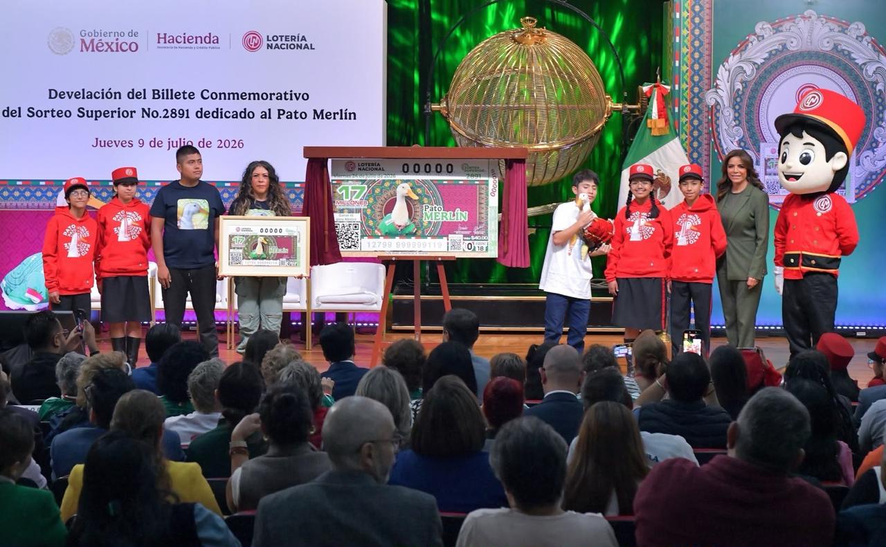 Pato Merlín, ícono viral de los festejos de la Copa del Mundo en México, ya tiene su billete conmemorativo de Lotería Nacional