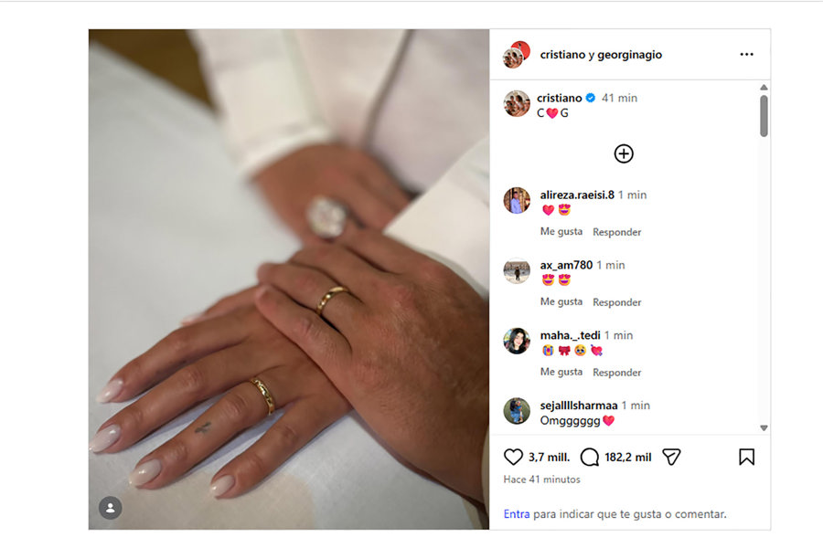 Cristiano Ronaldo y Georgina se han casado