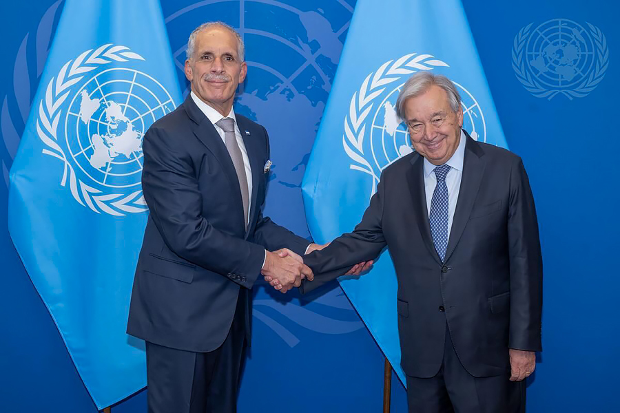 Guterres Y Asfura Conversan Sobre La Lucha Contra La Corrupción Y El Cambio Climático