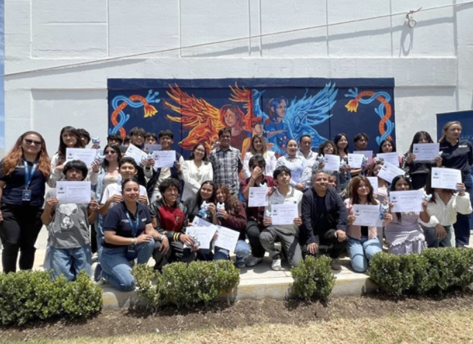 Inaugura BUAP mural colectivo en Tepeaca