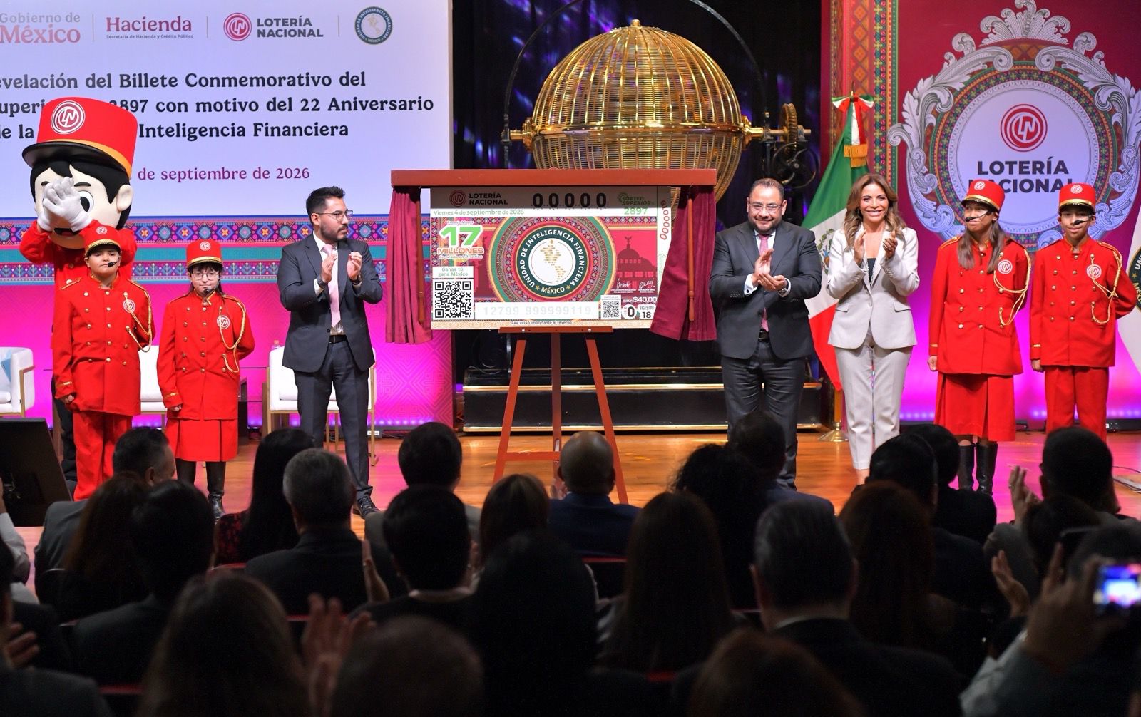 Lotería Nacional conmemora 22 años de la UIF
