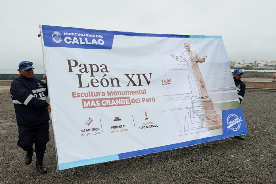 El papa León XIV tendrá en Perú estatua de 14 metros