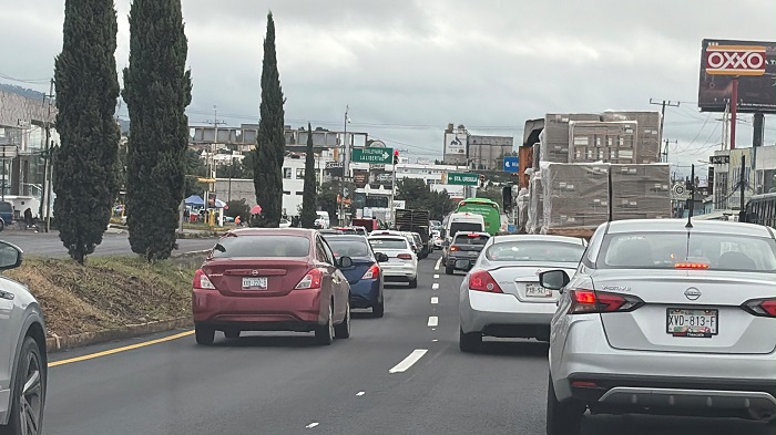 Reportan Tráfico Pesado En La Entrada A Apizaco Por Evento Político